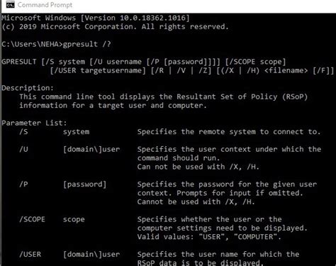gpm result|Use GPResult Command to Check Group Policy: Step.